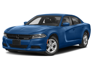 blue dodge 2023 charger front left angle view