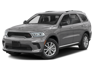 white 2024 dodge durango front left angle view