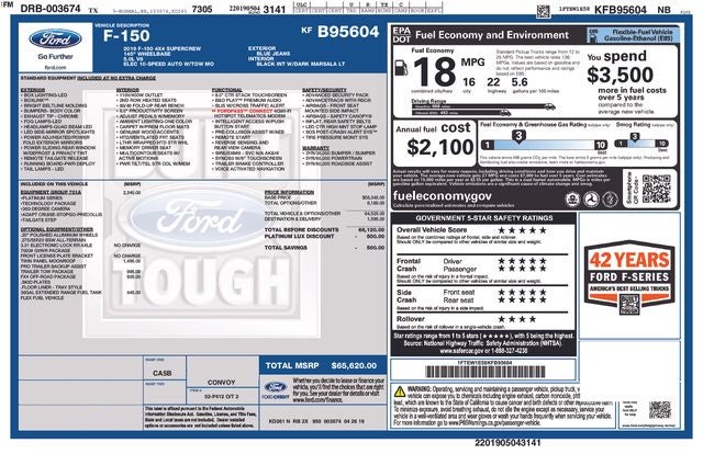 2019 Ford F-150 Platinum