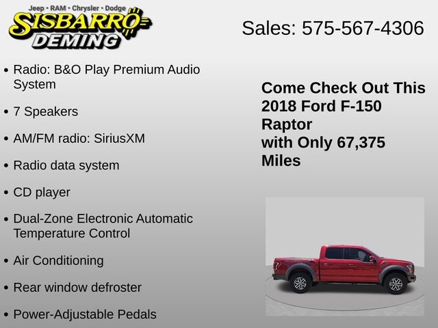 2018 Ford F-150 Raptor