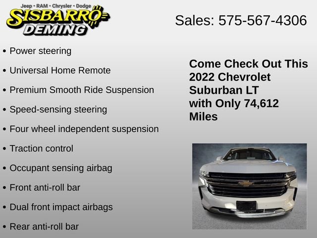 2022 Chevrolet Suburban 2WD LT