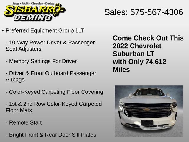 2022 Chevrolet Suburban 2WD LT