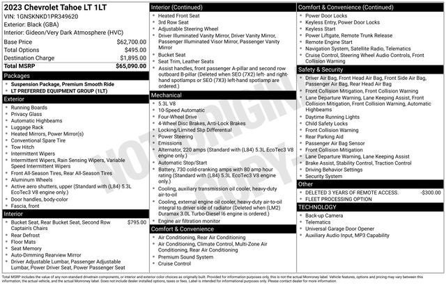2023 Chevrolet Tahoe 4WD LT