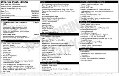 2026 Jeep Cherokee CHEROKEE LIMITED 4X4