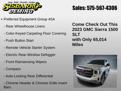 2023 GMC Sierra 1500 4WD Crew Cab Short Box SLT