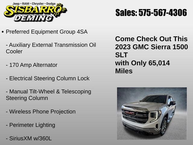 2023 GMC Sierra 1500 4WD Crew Cab Short Box SLT