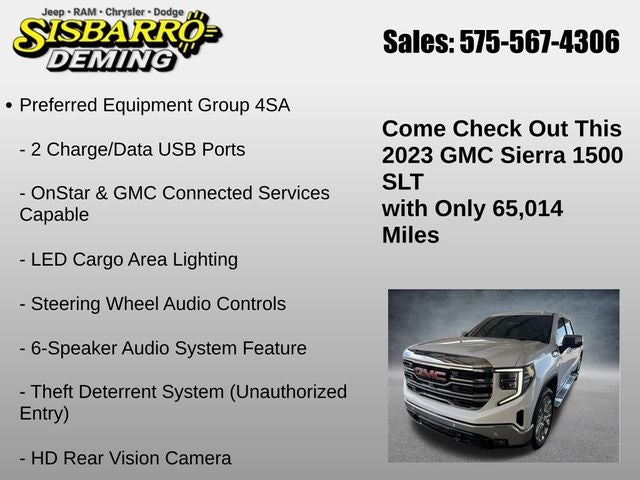 2023 GMC Sierra 1500 4WD Crew Cab Short Box SLT