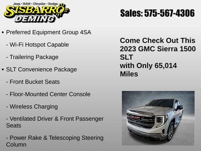 2023 GMC Sierra 1500 4WD Crew Cab Short Box SLT
