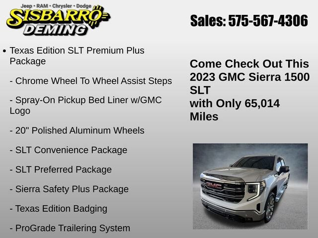 2023 GMC Sierra 1500 4WD Crew Cab Short Box SLT