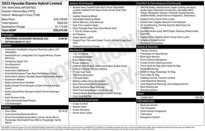 2023 Hyundai Elantra Hybrid Limited