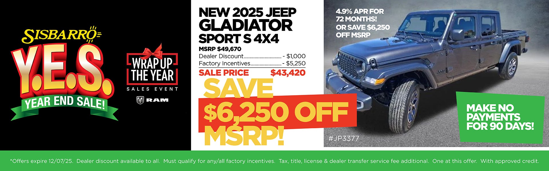 New 2025 JEEP GLADIATOR