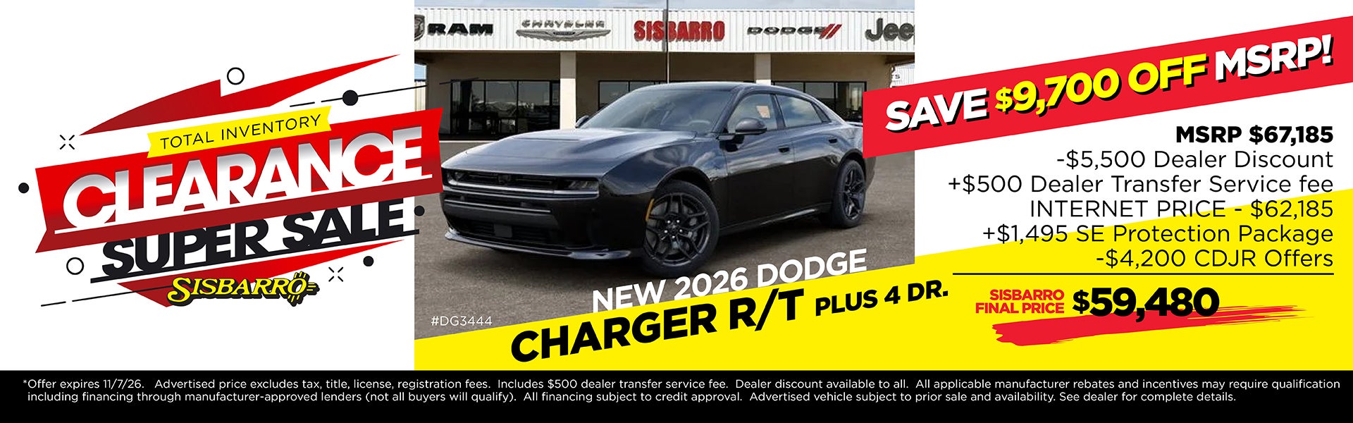 NEW 2026 DODGE CHARGER R/T PLUS 4 DR.