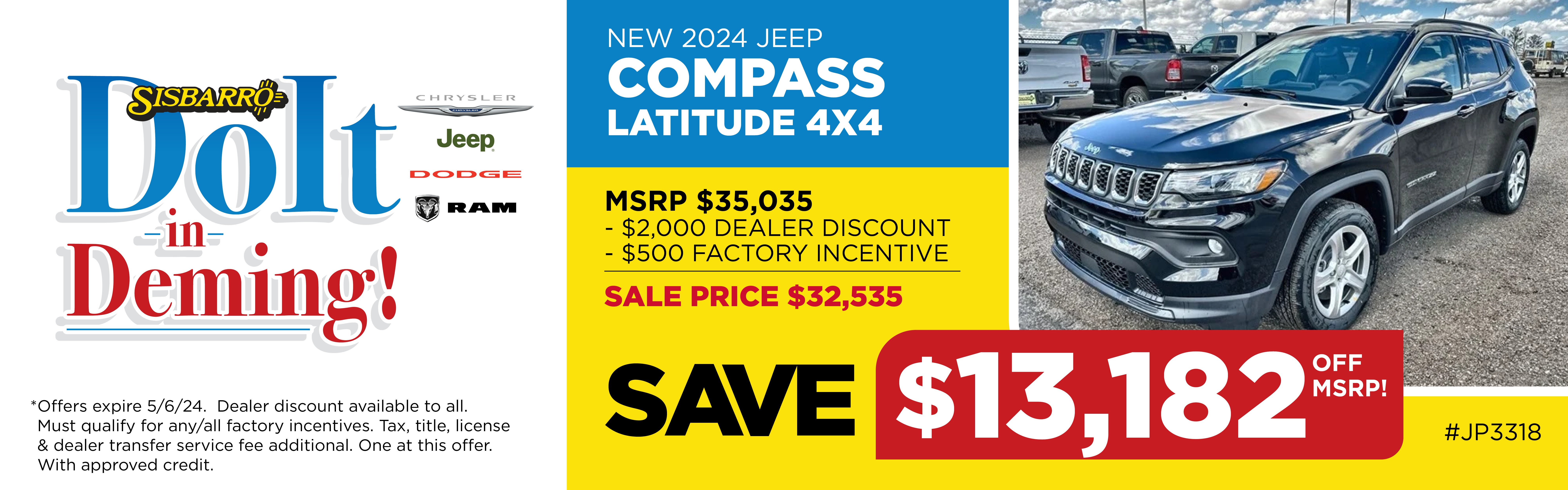 New 2024 Jeep Compass Latitude Lux 4x4